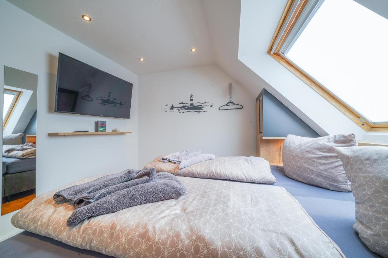 Suedstrandhus Urlaub Mit Hund Wohnung 4 Oben 보르쿰 외부 사진